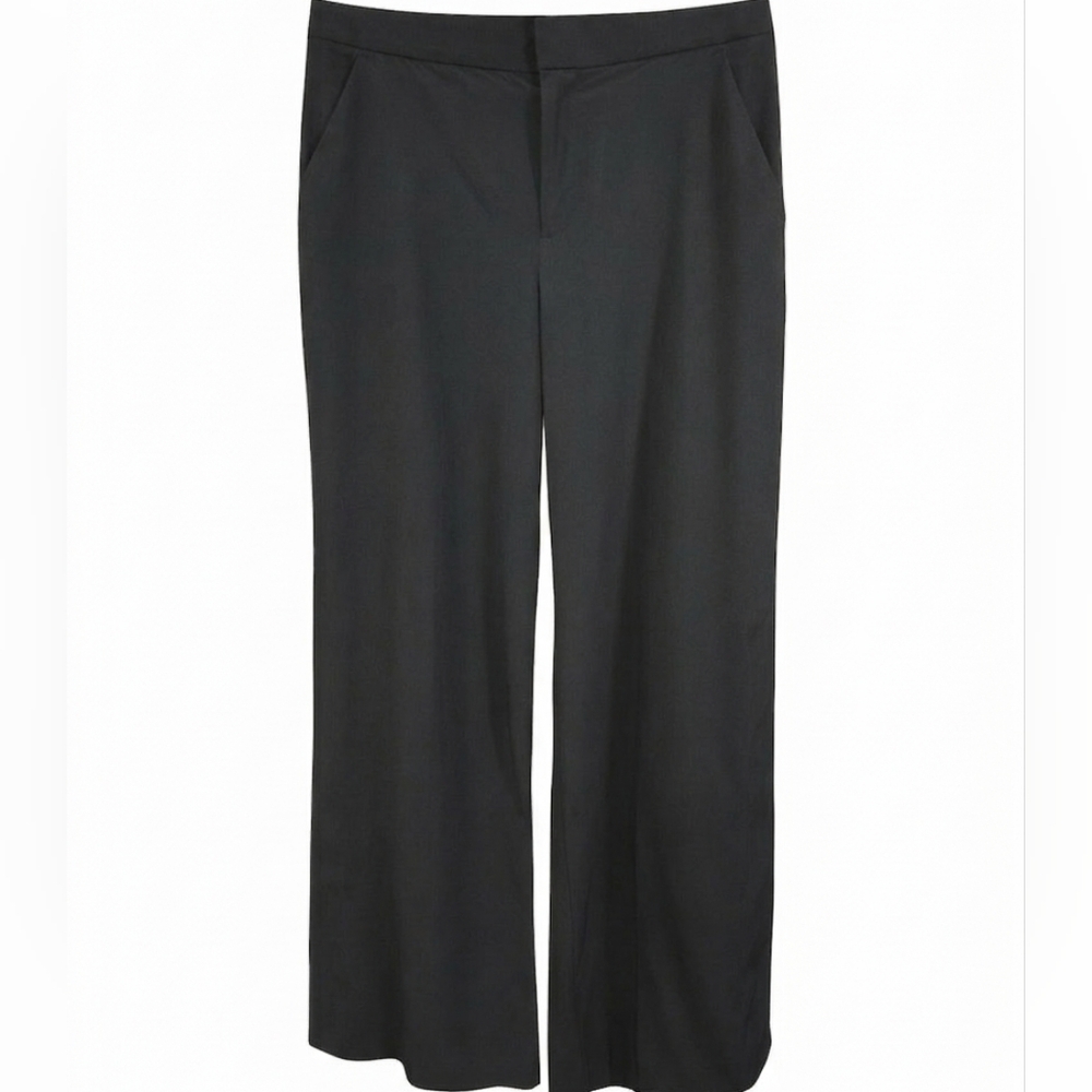 Athleta Gramercy Black Wide Leg Boho Pants Sz 6
